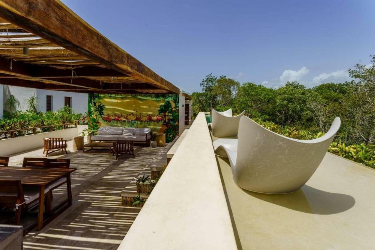 Jungle Luxury In Private Residential Area & Stunning Rooftop By Stella Rentals Tulum Exterior foto
